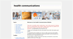 Desktop Screenshot of healthcommunications.org