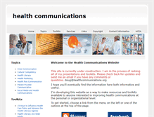 Tablet Screenshot of healthcommunications.org